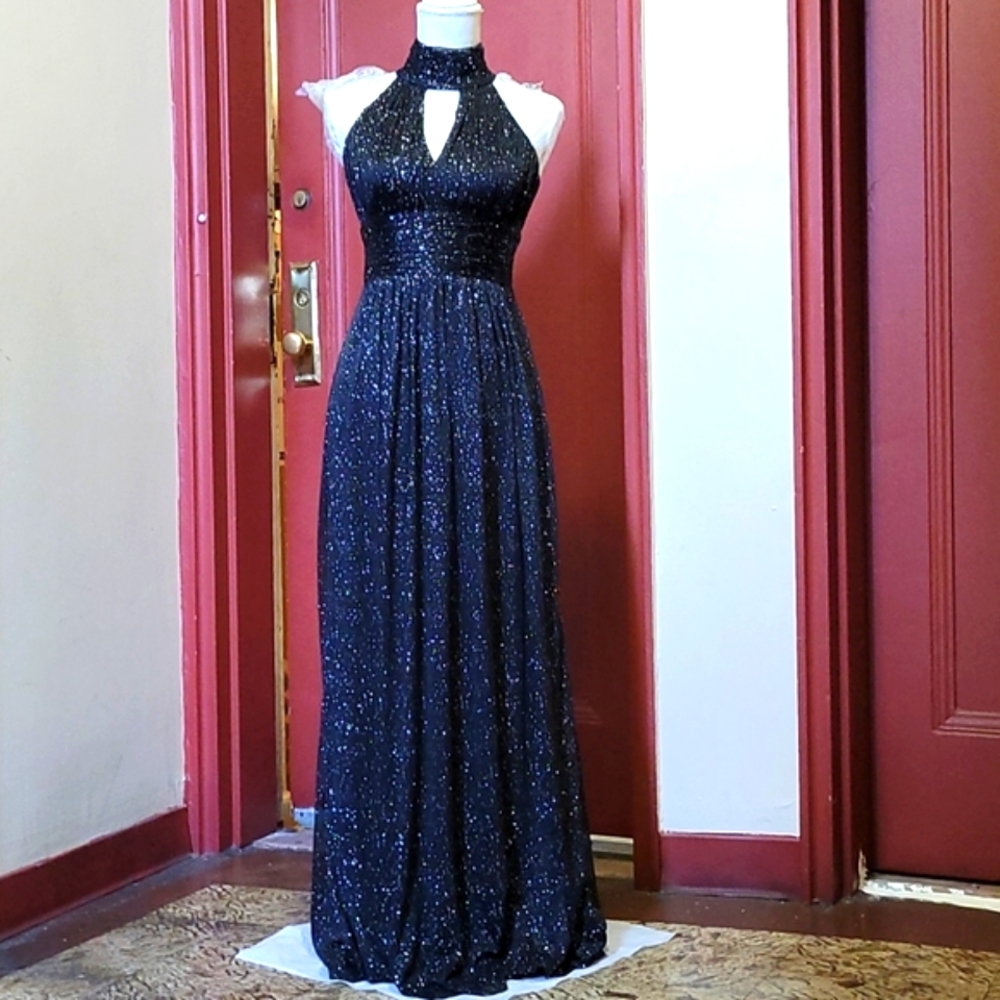 ELiZA J WOMEN' BLACK SEQUIN DRESS SZ 4 - Picture 5 of 16